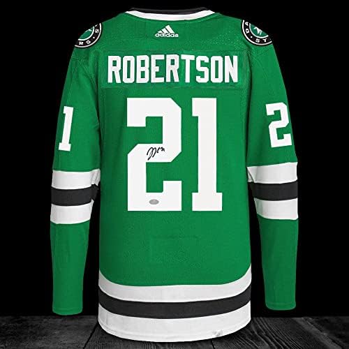 Jason Robertson Dallas Yıldızları Adidas İmzalı Forma-İmzalı NHL Formaları