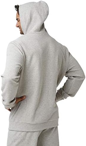 FOCO Erkek Kolej Takımı Logosu Yumuşak Gri Dokuma Moda Uzun Kollu Kapüşonlu Sweatshirt