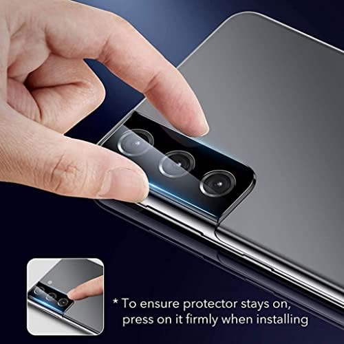 Kamera Lens Kapağı, Arka Lens Koruyucu Samsung Galaxy S21 Plus Temperli Cam Filmi ile uyumlu Çizilmeye dayanıklı Kamera Lens