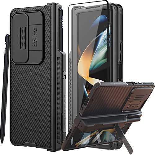 Samsung Z Fold 4 Magsafe Kılıfı için COCOİNG【S Pen Fold Edition】 ve Kart Tutucu ile Menteşeler,Ekran Koruyucu ve Standlı