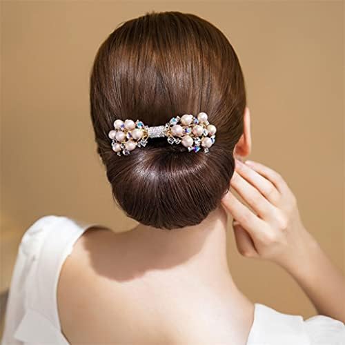 SJYDQ Mizaç Yay saç tokası Geri Kafa Kaşık üst Klip Saç Tokası Headdress saç aksesuarları Kadın (Renk: A, Boyut : Bir Boyut)