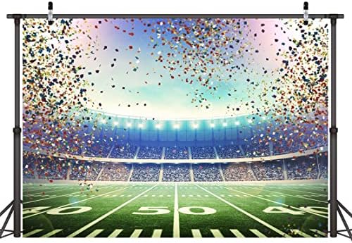 XYSCZYY 8x6ft Futbol Stadyumu Arka Planında Futbol Zemin Doğum Günü Partisi Futbol Fotoğraf Arka Süper Kase Arka Plan Süslemeleri