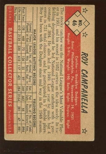 1953 Bowman Renkli Beyzbol Kartı 46 Roy Campanella Brooklyn Dodgers VG-İmzasız Beyzbol Kartları