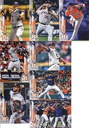2020 Topps Tamamlandı (Seri 1 ve 2) Houston Astros Takımı 27 Kartlık Set: Gerrit Cole(2), Houston Astros(33), Alex Bregman(100),