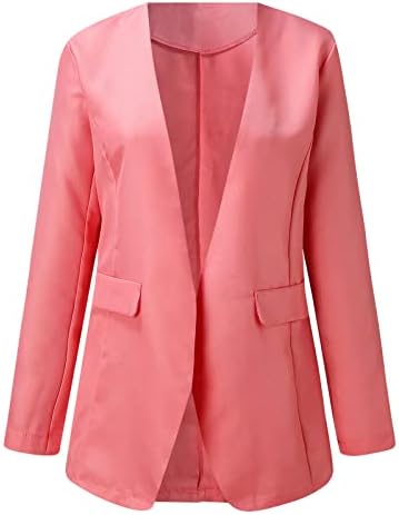 Kadın Blazers ve Takım Elbise Ceketleri İş Ofis Dış Giyim Uzun Kollu Yaka Ceket Yaz Moda Blazer Takım Elbise