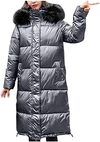 OVERMAL kadınlar kış sıcak Kapşonlu kalın sıcak ince ceket uzun palto ceket