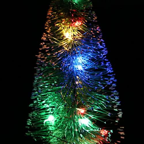 KUYYFDS, Mini noel ağacı yapay masaüstü DIY noel süsler LED dize ışıkları ile 3 ADET minyatür Noel ağacı, yapay masa Noel