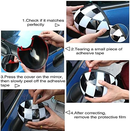 Heınmo Manuel Katlanır araba Styling Dikiz Aynası Sticker Dış Yan Ayna Kapağı Cap Shell Sticker Cooper için araba - Styling