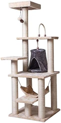 Kedi Tırmığı Oyuncak Kedi Ağacı Kedi Kulesi Kediler İçin Tırmalama Direkleri Yavru Gri Fuiniture Kedi Ağacı Scratcher Sisal