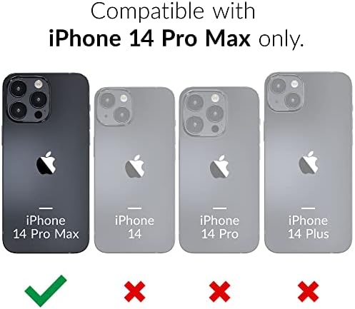Crave Clear Guard iPhone 14 Pro Max Durumda, Darbeye Dayanıklı Şeffaf Kılıf Apple iPhone 14 Pro Max (6.7)