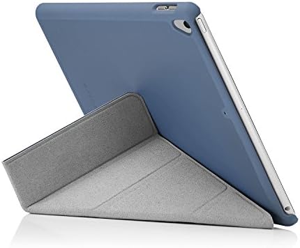 Pipetto Origami iPad kılıfı 9.7 (2017/2018) 6th nesil ve Hava 1 ile 5 in 1 standı ve otomatik uyku / wake fonksiyonu Donanma