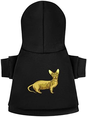 Sphynx Sfenks Kedi Yavru Tek Parça Köpek Kostüm Pet Takım Elbise Şapka ile evcil hayvan aksesuarları Köpek ve Kedi için S