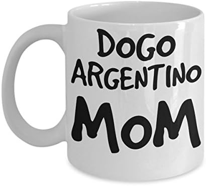 Dogo Argentino anne Kupa-Beyaz 11oz seramik Çay Kahve Fincanı-Seyahat ve hediyeler için mükemmel