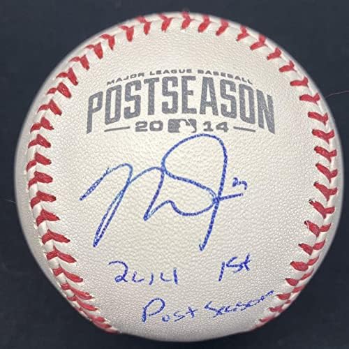 Mike Trout 1. Sezon Sonrası İmzalı 2014 Sezon Sonrası Logo Beyzbol MLB Sanal İmzalı Beyzbol Topları