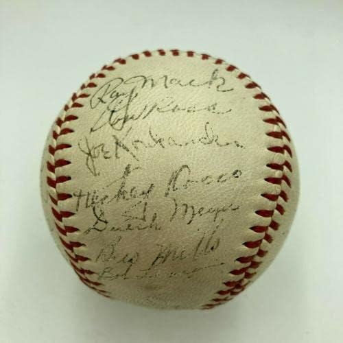 1946 Cleveland Kızılderilileri Takım İmzaladı Amerikan Beyzbol Ligi Bob Feller JSA COA İmzalı Beyzbol Topları
