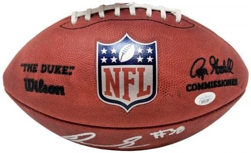 Rhamondre Stevenson Patriots, Duke Resmi Futbol JSA İmzalı Futbol Topları Yazılı Dre Günü'nü İmzaladı
