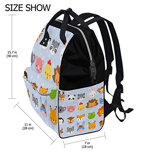 ColourLife bebek bezi çantası Sırt Çantası Çeşitli Hayvanlar Rahat Sırt çantası Çok Fonksiyonlu Nappy Çantalar
