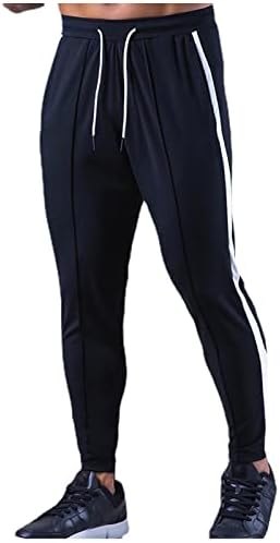 QTOCIO erkek Casual Joggers Pantolon Slim Fit Atletik Sweatpants Spor Salonu Egzersiz Atletik Renk Bloğu Yoga Pantolon Cep