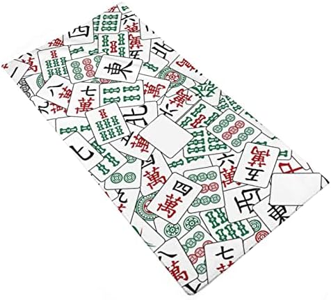 Çin Mahjong Desen Lif Havlu 28.7 x 13.8 Yüz Bezler Ince Elyaf Yüksek Emici Havlu el havluları