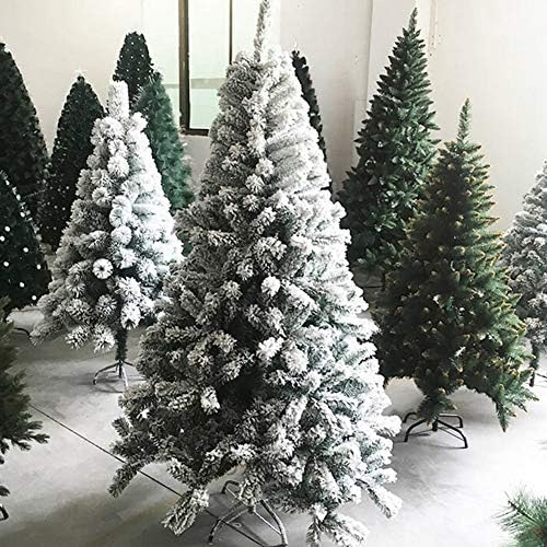 ZPEE 9.8 ft Noel Dekorasyonu Kar Akın Malzeme PVC Noel Ağacı, Metal Standlı Yapay Montajı Kolay Çıplak Ağaç %100 Yangın Geciktirici