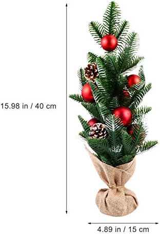 BESTOYARD Masa Üstü Yılbaşı Ağacı Minyatür Çam Yılbaşı Ağacı askı süsleri En İyi DIY Noel Süslemeleri 50cm