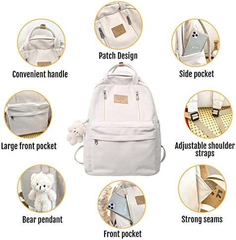 SLYG Estetik Sırt Çantaları-Waterproff Naylon Sırt çantası Büyük kapasiteli Hafif sırt çantası Şık sadelik Rahat Sırt çantası