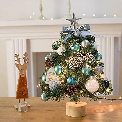 Aetygh ışıkları ile 18 inç Mini noel ağacı, Noel süsleri ile masaüstü Noel Ağacı, noel dekorasyon kapalı ofis ev yatak odası