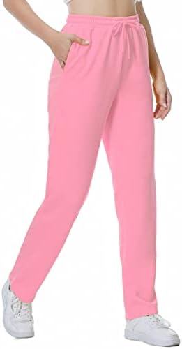 BETTERCHİC kadın Sweatpants Antistatik Mikro Polar Ter cepli pantolon Düz Bacak Sweatpant Kadınlar için Boyutu S-2XL