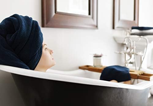 Supima Cotton Bath Towel Set by Laguna Beach Textile Co - 2 Banyo Havluları - Otel Kalitesi, Peluş, 730 GSM-Büyük, 57 x 30