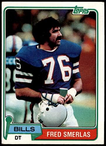 1981 Topps 201 Fred Smerlas Buffalo Bills (Futbol Kartı) VG Bills Boston Koleji