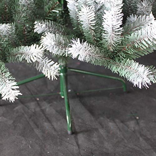 DULPLAY Klasik Yapay Noel Ağacı, Akın Kar Yaprakları Aydınlatılmamış Süslemeleri Noel Çam Ağacı Otomatik Yayılmış Katı Metal