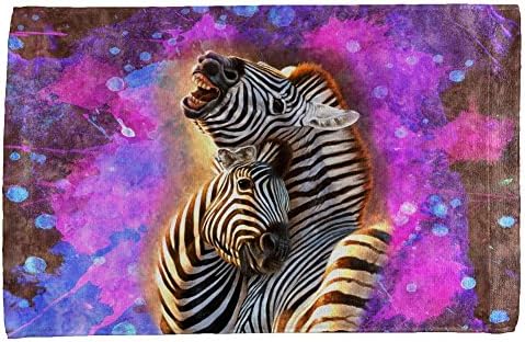 Zebra Severler El Havlusunun Her Yerine Sıçrar Çok Standart Bir Boyut